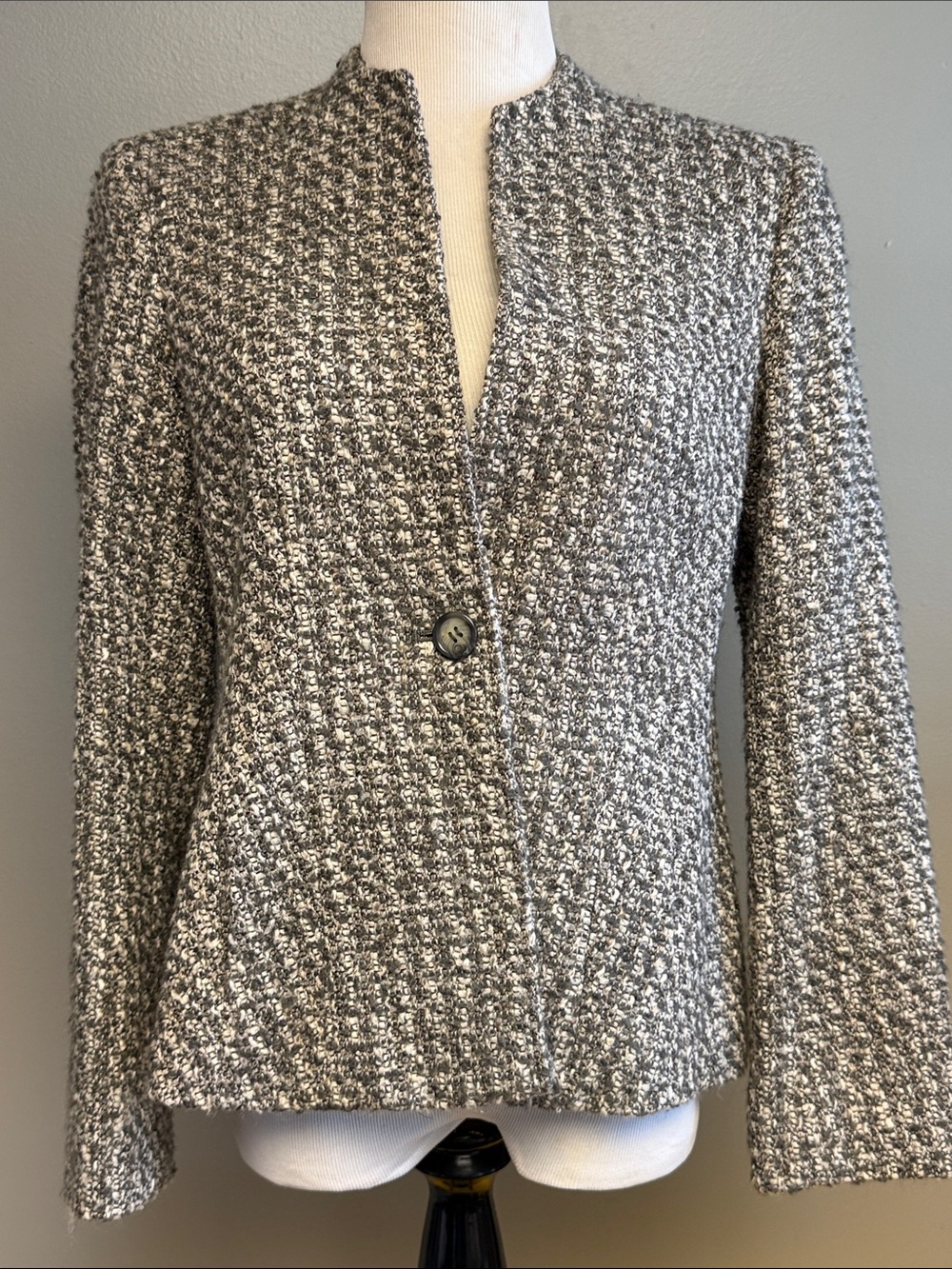 Jones New York Collection Textured Tweed Blazer – Size S - Picture 2 of 5